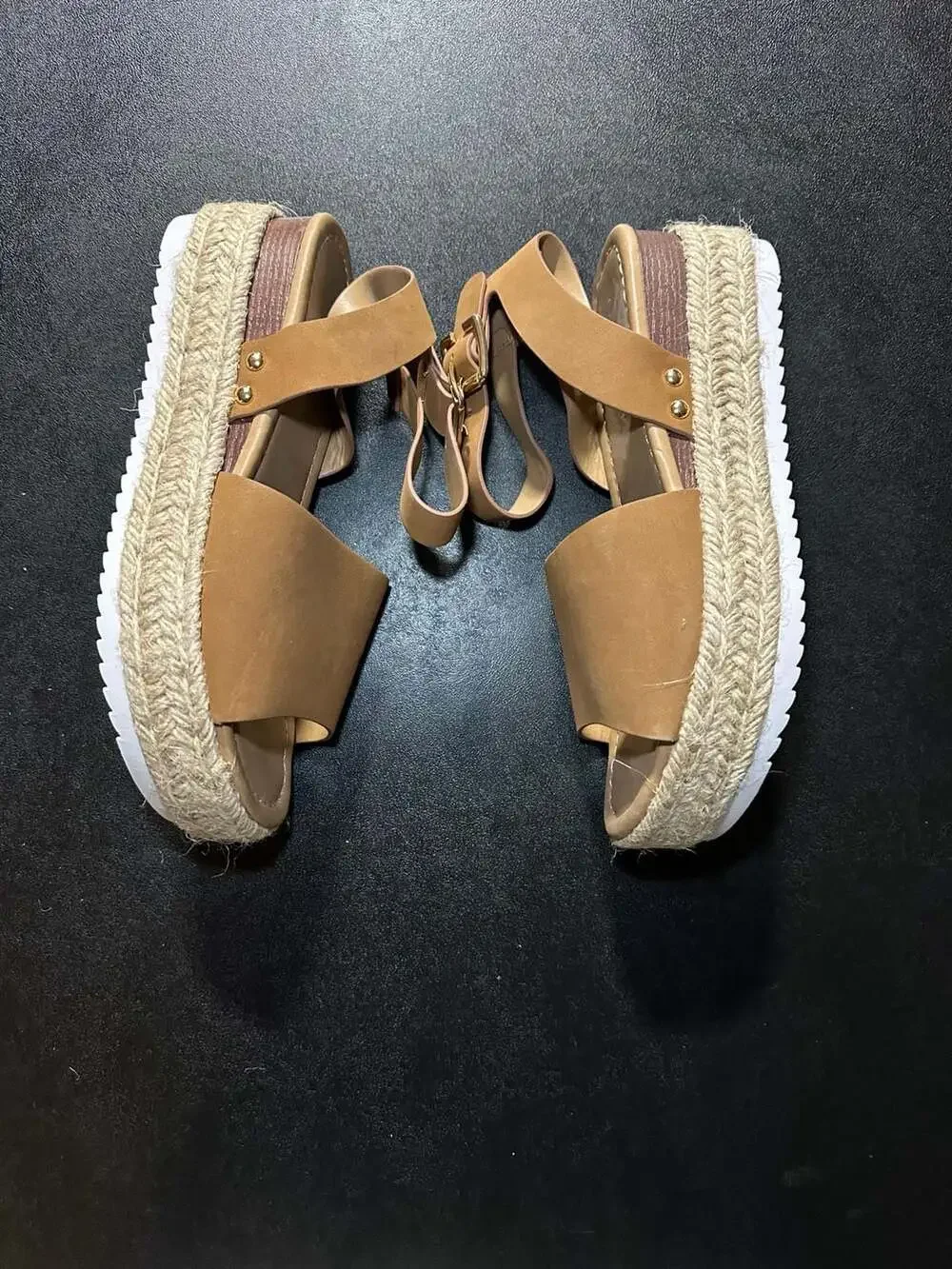 Forever Sensational Tan Platform Espadrille Sandals